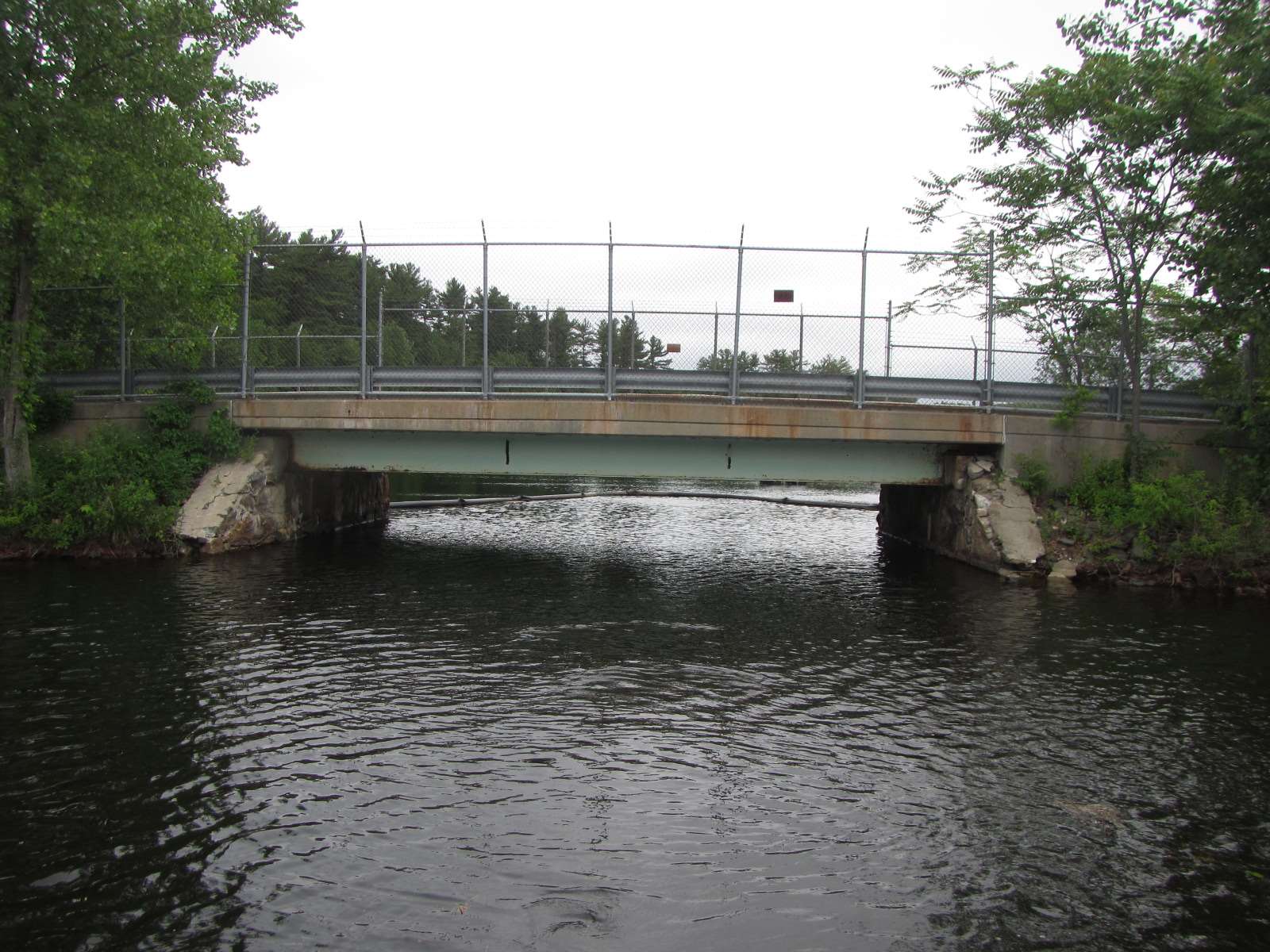  A picture of Lakeside Drive with water flowing underneath