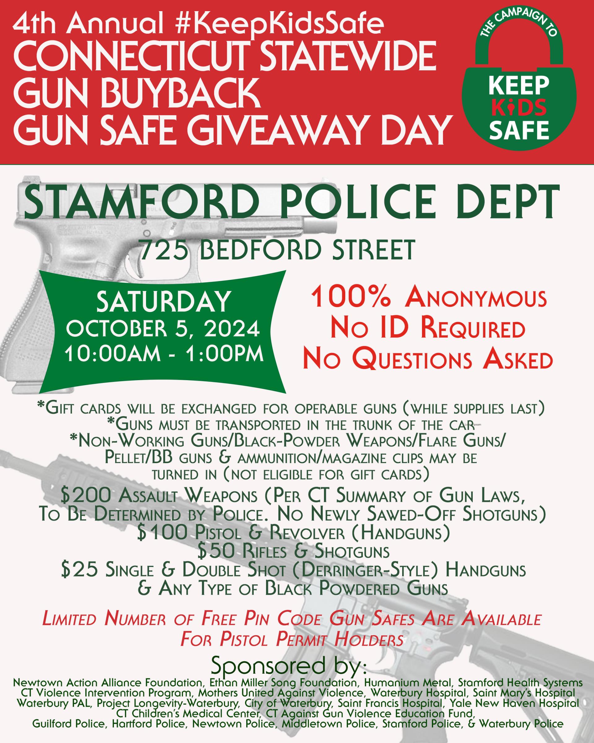 2024 STAMFORD - CT GUN BUYBACK  GUN SAFE GIVEAWAY DAY (3)